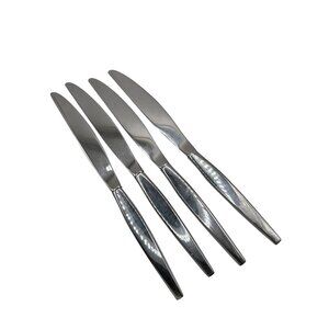 Oneida Satinique Betty Crocker Stainless Steel Knives Set Of 4 Discontinued 1990